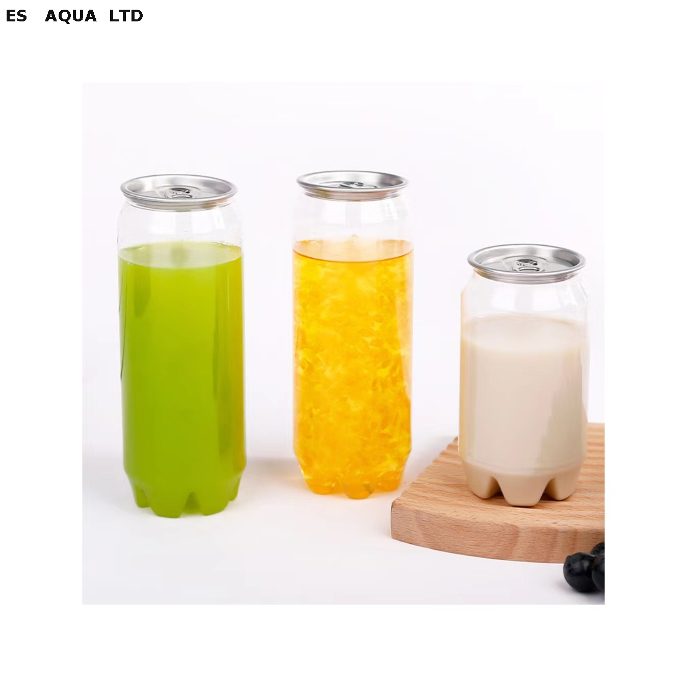 Pet Bubble Boba Milk Milky Tea Juice Coffee Beverage Smoothies Drink Storage Containers Bottle Cup Pop Soda Can